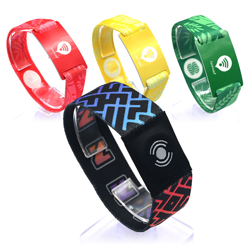 RFID松紧腕带聚会派对松紧腕带NFC松紧手环定做厂家3