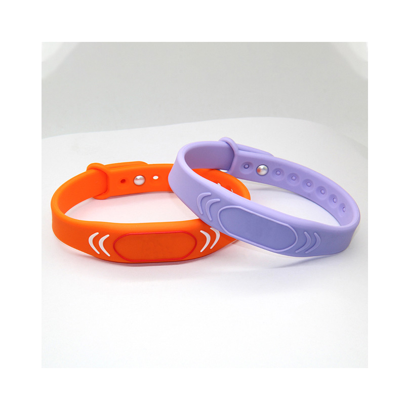 RFID游乐场硅胶腕带定做工厂NFC智能硅胶手环厂家3