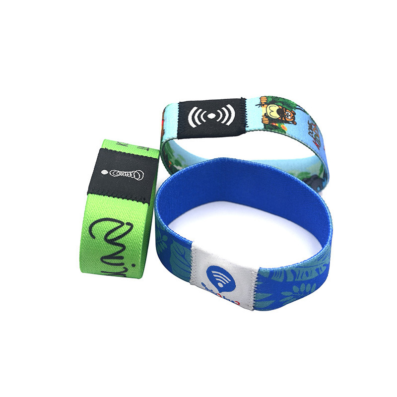 音乐节松紧腕带RFID松紧手环演唱会专用手环
